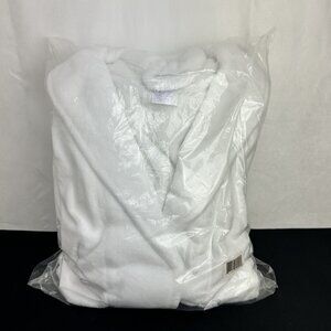 New NWT Superminky Sleep Robe Women's Size Large 12-14 Arctic White Solid Spa